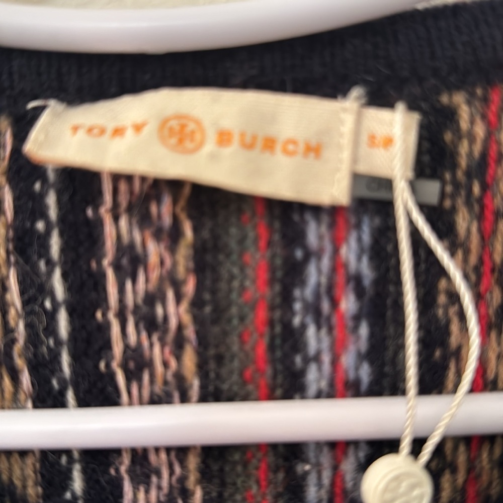 Tory Burch Wool Multi Patterned Sweater - image 2